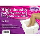 Egyszer használatos pedikűr tasak polietilénből  - Beautyfor Polyethylene bags for Pedicure Bath, 50 db