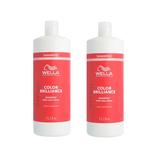 2 darabos Hajápoló Csomag Sampon Festett, Vékony/Normál Hajra  - Wella Professionals Invigo Color Brilliance Fine/Normal Shampoo, 1000 ml