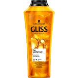 Nutritív Sampon Stresszes és Bosszús Hajra - Schwarzkopf Gliss Hair Repair Oil Nutritive Nourish Shampoo for Strawy and Strained Hair, 400 ml