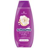 Erősítő Sampon Finom vagy Törékeny Hajra - Schwarzkopf Schauma Strength & Vitality Shampoo for Fine or Weak Hair, 400 ml