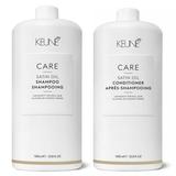 Hajápoló Csomag a Haj Csillogására - Keune Care Satin Oil: Sampon 1000 ml és Balzsam 1000 ml