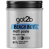 Textúrázó Hajpaszta Matt Hatással - Schwarzkopf Got2b Beach Boy Matt Paste For Surfer Looks No Stickiness, 100 ml