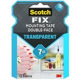 Átlátszó dupla ragasztószalag  rögzítéshez - 3M Scotch Fix Mounting Tape Double-Face, 7 kg, 19 mm x 5 m, 1 db.