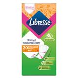 Illatmentes Természetes Tisztasági Betét - Libresse Dailies Natural Care 0% Perfume Regular Liners, 20 db.