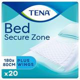 Szárnyas Nedvszívó Alátétek  - Tena Bed Secure Zone Plus Wings 180x80 cm, 20 db.