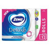 Gyengéd Toalettpapír, 3 Rétegű  - Zewa Deluxe Delicate Care, 12 tekercs