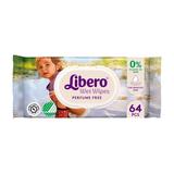 Nedves Törlőkendők, Illatmentes - Libero Wet Wipes Parfume Free, 64 db.