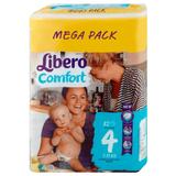 Babapelenkák  - Libero Comfort Mega Pack, mérete 4 (7-11 kg), 82 db.