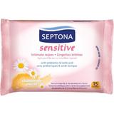 Nedves Intim Törlőkendők Kamilla Kivonattal  - Septona Sensitive Intimate Wipes Chamomile Extract, 15 db.