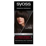 Tartós Hajfesték - Syoss Professional Performance Permanent Coloration Baseline, árnyalata 2-1 Natural Black Brow, 115ml