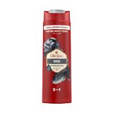Férfi Tusfürdő  - Old Spice Rock Body - Hair - Face Wash 3in1 with Woody Amber Scent, 400 ml