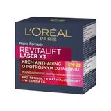 Nappali arckrém SPF 25 - L'Oreal Paris Revitalift Laser X3 Anti-Anging, SPF 25, 50 ml