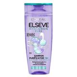 Tisztító sampon zsíros fejbőrre és vízhiányos hajvégekre L'Oreal - Elseve Hyaluron Elseve Cleansing Shampoo, 400 ml