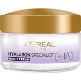 Ránctalanító éjszakai krém -  L'Oreal Paris Hyaluron Specialist +HA, Replumping Moisturizing Care Night Cream Mask, 50 ml