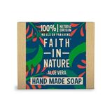 Szilárd természetes szappan aloe verával – Faith in Nature Hand Made Soap Aloe Vera, 100 g