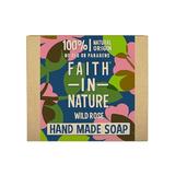 Szilárd natúr vadrósza szappan –  Faith in Nature Hand Made Soap Wild Rose, 100 g