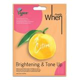 Fényesítő és tonizáló vegán arcmaszk niacinamiddal és citrus kivonattal – Simply When Brightening & Tone Up Citron, 23 ml