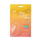 Vegán nyugtató szalvéta maszk papayaluronsavval – Dr PawPaw Your Gorgeous Skin Sooting, 25 ml