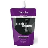 Semlegesítő hatású fekete szőkítő krém - Fanola No Yellow Lightening Black Cream, 500 g