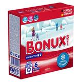 Automata mosópor 3 az 1-ben friss  téli illattal, fehér ruhákhoz - Bonux 3 in 1 Whites Powder Polar Ice Fresh, 390 g