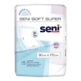 Védő alátétek - Seni Soft Super Underpads, 90 x 170 cm, 5 db.