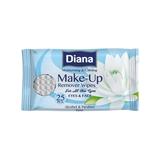 Sminklemosó törlőkendők -  Diana Make-Up Remover Wipes, Paksel, 25 db.