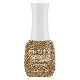 Pigmentált Zselés Körömlakk - Entity Color Couture Soak Off Gel, árnyalata "Drops of Gold", 15 ml