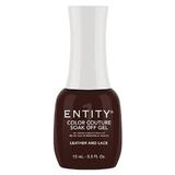 Pigmentált Zselés Körömlakk - Entity Color Couture Soak Off Gel, árnyalata "Leather and Lace", 15 ml