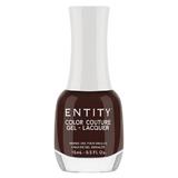 Zselés Hatású Körömlakk - Entity Color Couture Gel - Lacquer, árnyalata  "Leather and Lace", 15 ml