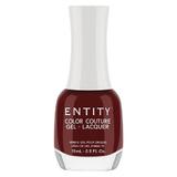 Zselés Hatású Körömlakk - Entity Color Couture Gel - Lacquer, árnyalata "Cabernet Ball Gown", 15 ml