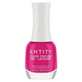 Zselés Hatású Körömlakk - Entity Color Couture Gel - Lacquer, árnyalata "Tres Chic Pink", 15 ml