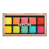 Vegán szemhéjfesték paletta, 10 árnyalat - Profusion Cosmetics Neon, 103 g