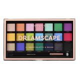 Szemhéjfesték paletta, 21 árnyalat és 1 ecset - Profusion Cosmetics Dreamscape, 245 g