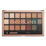 Szemhéjfesték paletta, 21 árnyalat és 1 ecset - Profusion Cosmetics Chocolates, 245 g