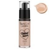 Folyékony alapozó - Cream Team Velvet Touch Finish Foundation Beauty Line Cosmetics, árnyalata BL44 012  Nr. 02 Sand, 30 ml