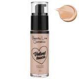 >Folyékony alapozó - Cream Team Velvet Touch Finish Foundation Beauty Line Cosmetics, árnyalata  BL44 018  Nr. 08 Golden Tan, 30 ml