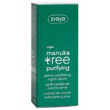 Éjszakai krém - Ziaja Manuka Tree Purifying Gently Exfoliating Night Cream, 50 ml