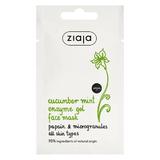 Arcmaszk-gél uborka kivonattal - Ziaja Cucumber Mint Enzyme Gel Face Mask, 7 ml