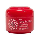 Ránctalanító éjszakai krém rózsavajjal 30+ - Ziaja Rose Butter Anti-Wrinkle Night Cream, 50 ml