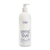 Krémes tisztító gél arcra és testre - Ziaja Sensitive Creamy Wash Gel For Face and Body, 400 ml