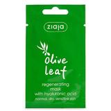 Hialuronsavas regeneráló arcmaszk - Ziaja Olive Leaf Regenerating Face Mask, 7 ml