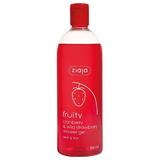 Vörösáfonya és vadeper tusfürdő - Ziaja Fruity Cranberry & Wild Strawberry Shower Gel, 500 ml