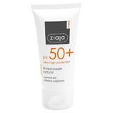 Színező krém SPF 50+ faktorral - Ziaja Med Tinted Cream Natural, 50 ml