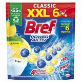 WC-Frissítő Citrom Illattal - Bref Wc Power Aktiv Lemon, 6 x 50 g