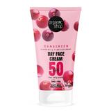 Fényvédő Nappali Arckrém Kombinált vagy Vegyes Bőrre, SPF50 UVA+UVB - Organic Shop Sunscreen Day Face Cream Cranberry+Antioxidants SPF50, 50 ml