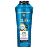 Tengeri Alga és Hialuron Komplexű Hidratáló Sampon Normál és Száraz Hajra  - Schwarzkopf Gliss Aqua Revive Moisturizing Shampoo Hyaluron Complex + Marine Algae, 400 ml