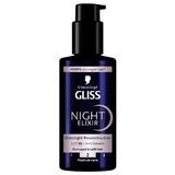 Regeneráló Szérum Sérült és Töredezett Hajra  – Schwarzkopf Gliss Night Elixir Overnight Reconstruction, Medium Care, 100 ml