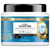 4 az 1-ben Hidratáló Maszk Normál és Száraz Hajra - Schwarzkopf Gliss 4-in-1 Moisture Bond-Building Hair Mask, Gentle Care, 400 ml