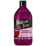 Hidegen sajtolt cseresznyemagolajos tusfürdő - Nature Box Pampering Shower Gel with Cold Pressed Cherry Oil, 385 ml