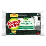 Antibakteriális Mosogatószivacs Körömvédelemmel - 3M Scotch Brite Antibacterial Classic Nail Saver Scrub Sponge, 1 db.